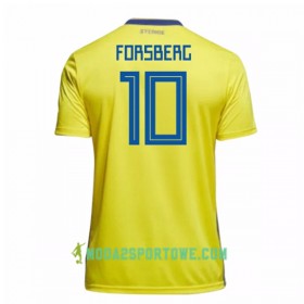 Koszulka Szwecja Forsberg 10 Mistrzostwa Świata 2018 Domowe Stroje Piłkarskie